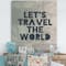 Designart - Lets Travel The World - Cottage Canvas Wall Art